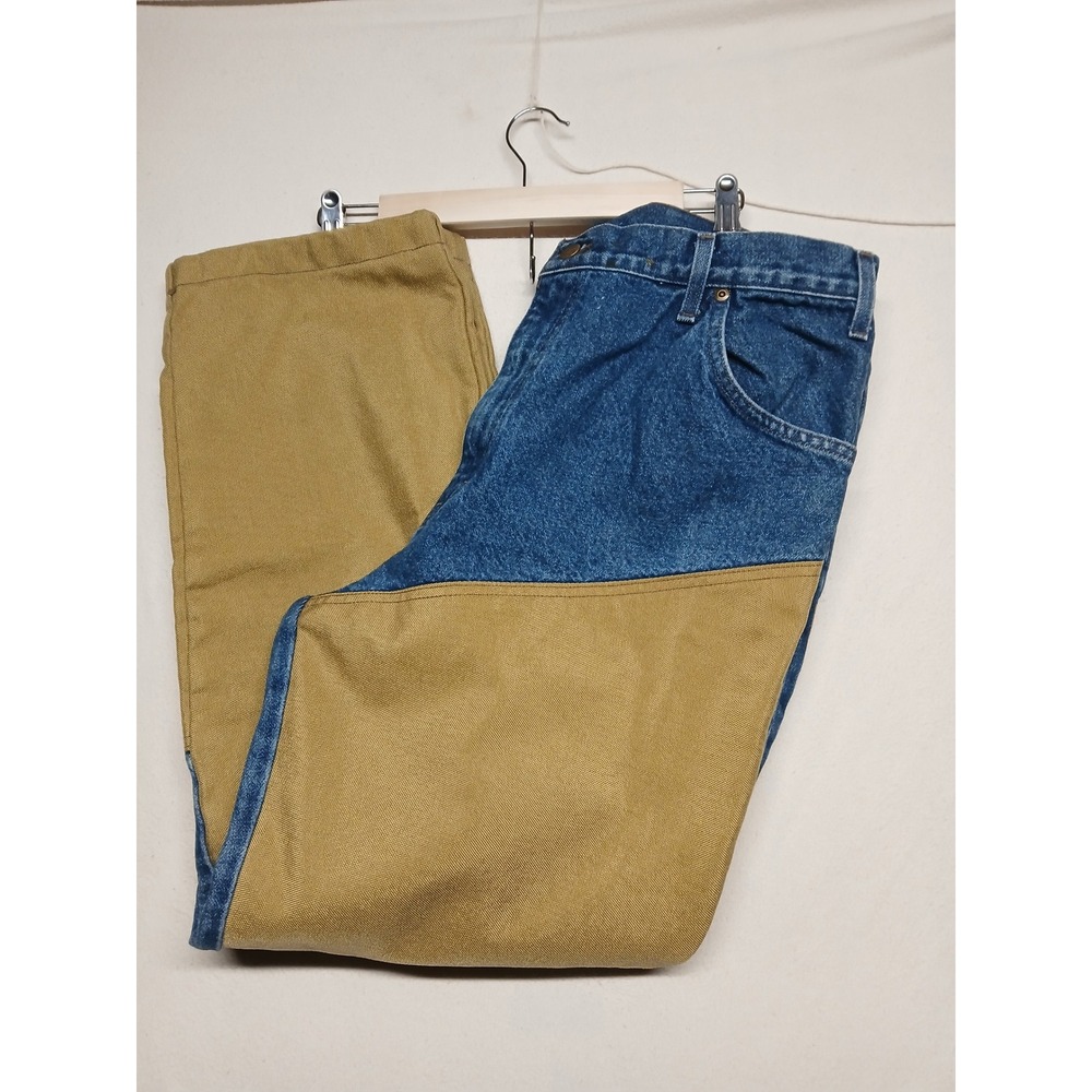 Dunns rugged wear brush guard hybrid two toned jeans size 38 x 30‎